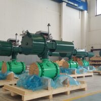 Emergency Shut-Down Valves (ESDV) 10" 600# with Pneumatic Actuators for an Oil Field in the Middle East